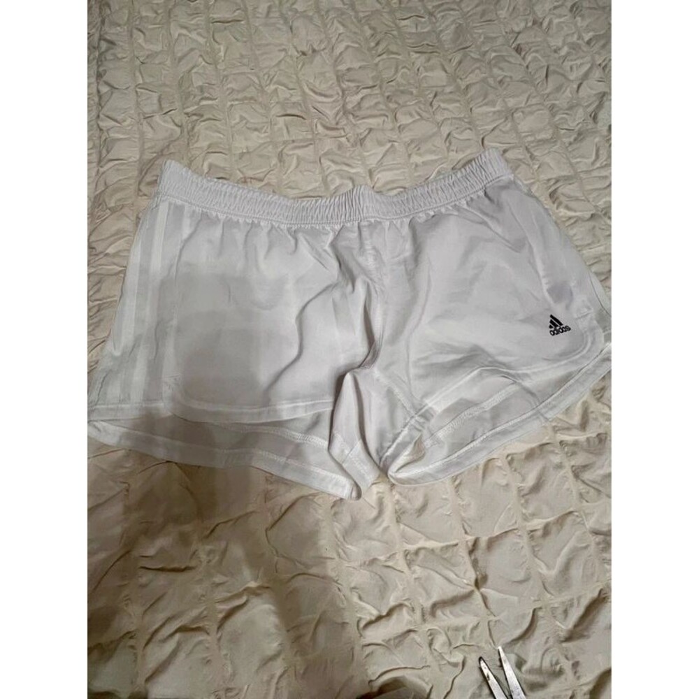 NWT Adidas white pacer shorts Large